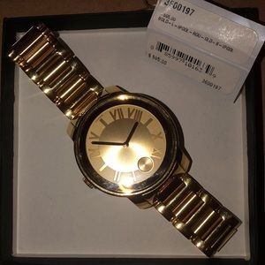 MOVADO BOLD FEMALE GOLD WATCH - EXCELLENT CONDITION